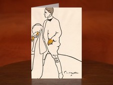 Sir William Nicholson by James Pryde (1898) - A5 Art Print Greeting Card