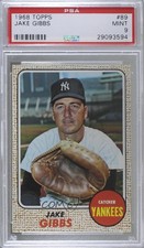 1968 Topps Jake Gibbs #89 PSA 9 MINT 2d2