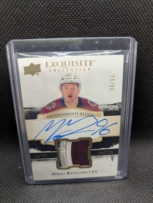 2017-18 Upper Deck The Cup Exquisite Collection Mikko Rantanen Auto Patch /50
