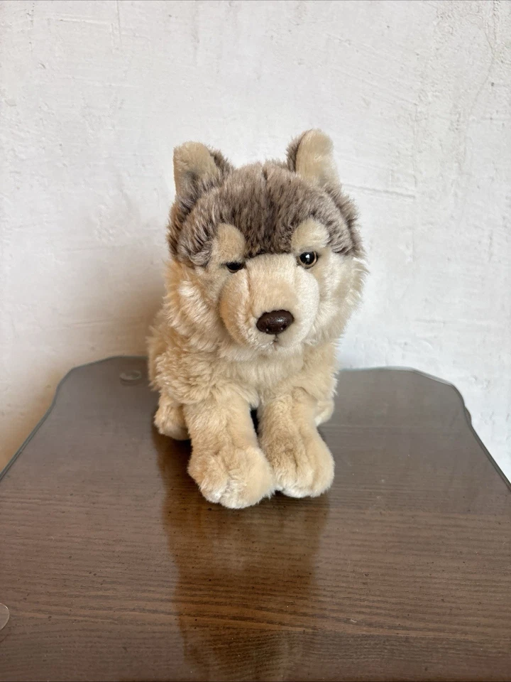 RARO Ganz Webkinz Firma Madera Lobo Husky Peluche Animal WKS1008 AB Foto 2 de 4