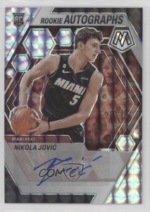 2022-23 Panini Mosaic Rookie Auto Mosaic Nikola Jovic #RA-JOV Auto RC