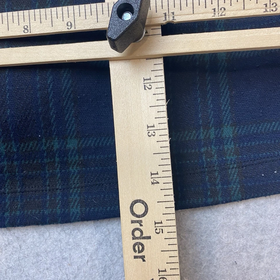 Abercrombie 儿童腰带格子裙女孩 15/16 迷你裙绿色海军蓝学院风 — 第 4/4 张图片