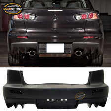 Fits 08-15 Mitsubishi Lancer Sedan Evo X Style Rear Bumper Cover Conversion Pp