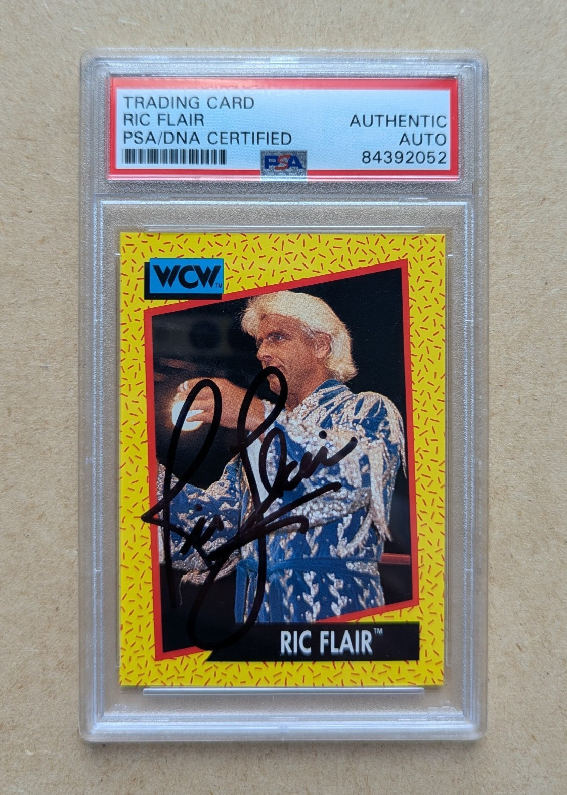 RIC FLAIR Auto 1991 Impel WCW #36 PSA / DNA Authentic WWE WWF Nature Boy