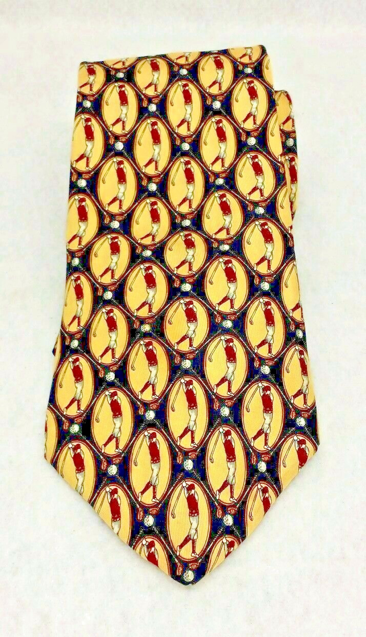 Tommy Hilfiger Golfer Tie 100% Silk  