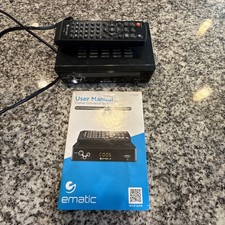 Ematic AT103B Digital Converter Box with LED Display and Recording Capabilities