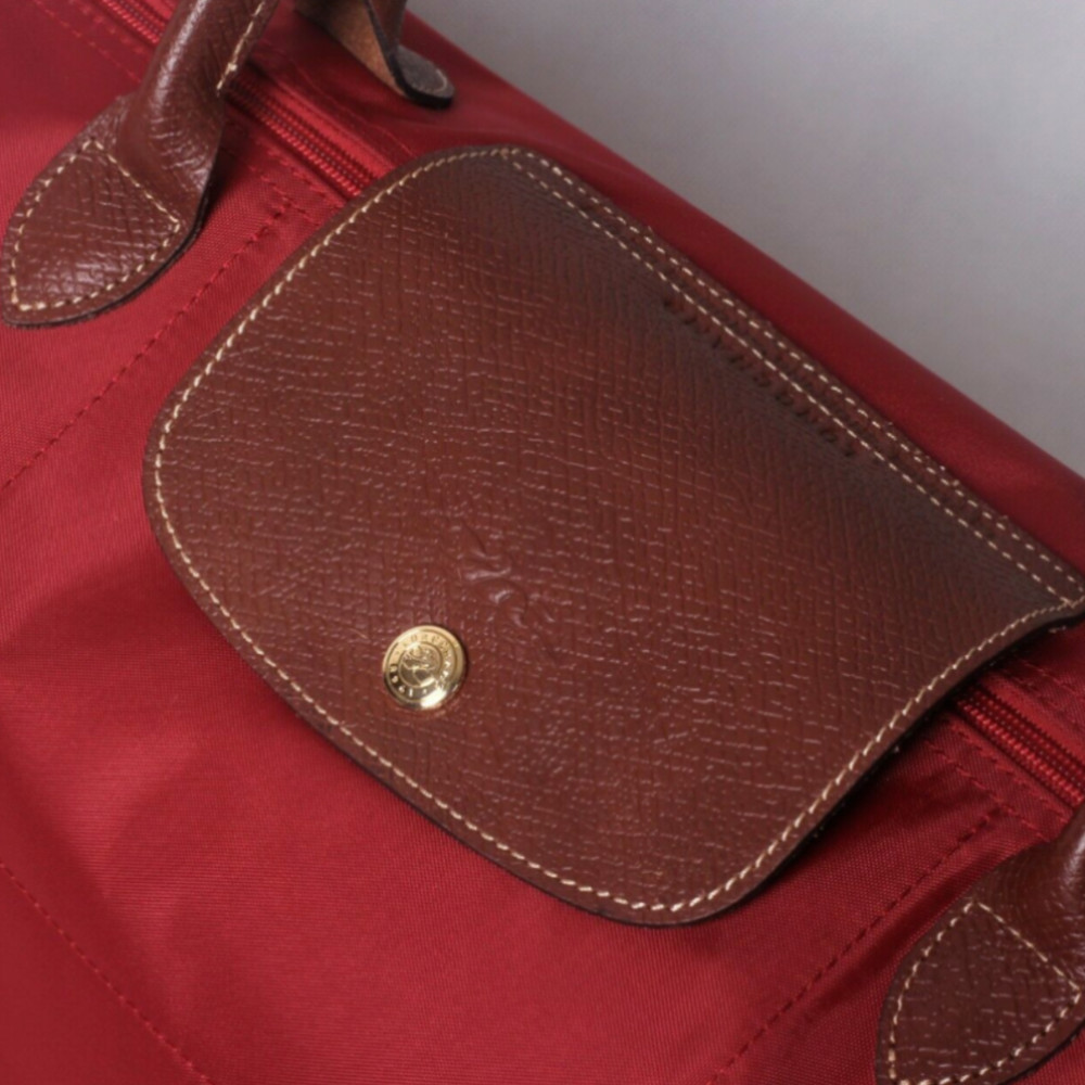 Longchamp Le Pliage Tote bag Recycled canvas  Red  M size