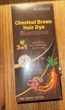 Hair Dye Shampoo 3 in 1 for Gray Hair, Herbal Ingredients CHESTNUT BROWN NIB