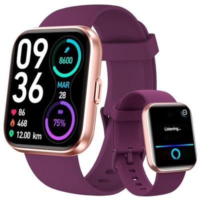 Smart Watch Alexa Built-in Fitness Watch ID208PLUS - Dark Purple