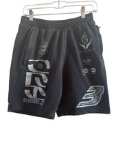 Adidas Originals Men  s Black French Terry Shorts Size Medium Zip Pockets