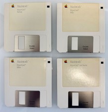 Lot of 4 Apple Macintosh HyperCard 3.5-inch Floppy Disks Startup Untested