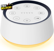 Brown Noise Sound Machine 30 Soothing Sounds 12-Color Night Light 36 Volume
