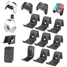 Controller Headset Wall Mount Holder Stand, Foldable 8 X Controllers Holder