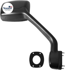 SEPEY Hood Mirror for KENWORTH T680, Passenger Side Black Hood Mirror Assembly f