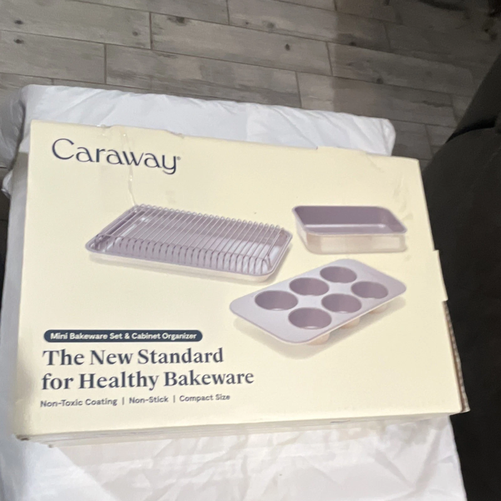 Caraway Lavender Mini Bakeware Set Non-Toxic Non-Stick Cabinet Organizer