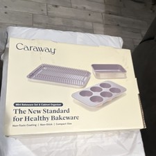 Caraway Lavender Mini Bakeware Set Non-Toxic Non-Stick Cabinet Organizer
