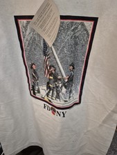 Murina FDNY Fire Department Firefighting & Rescue White T-Shirt Medium