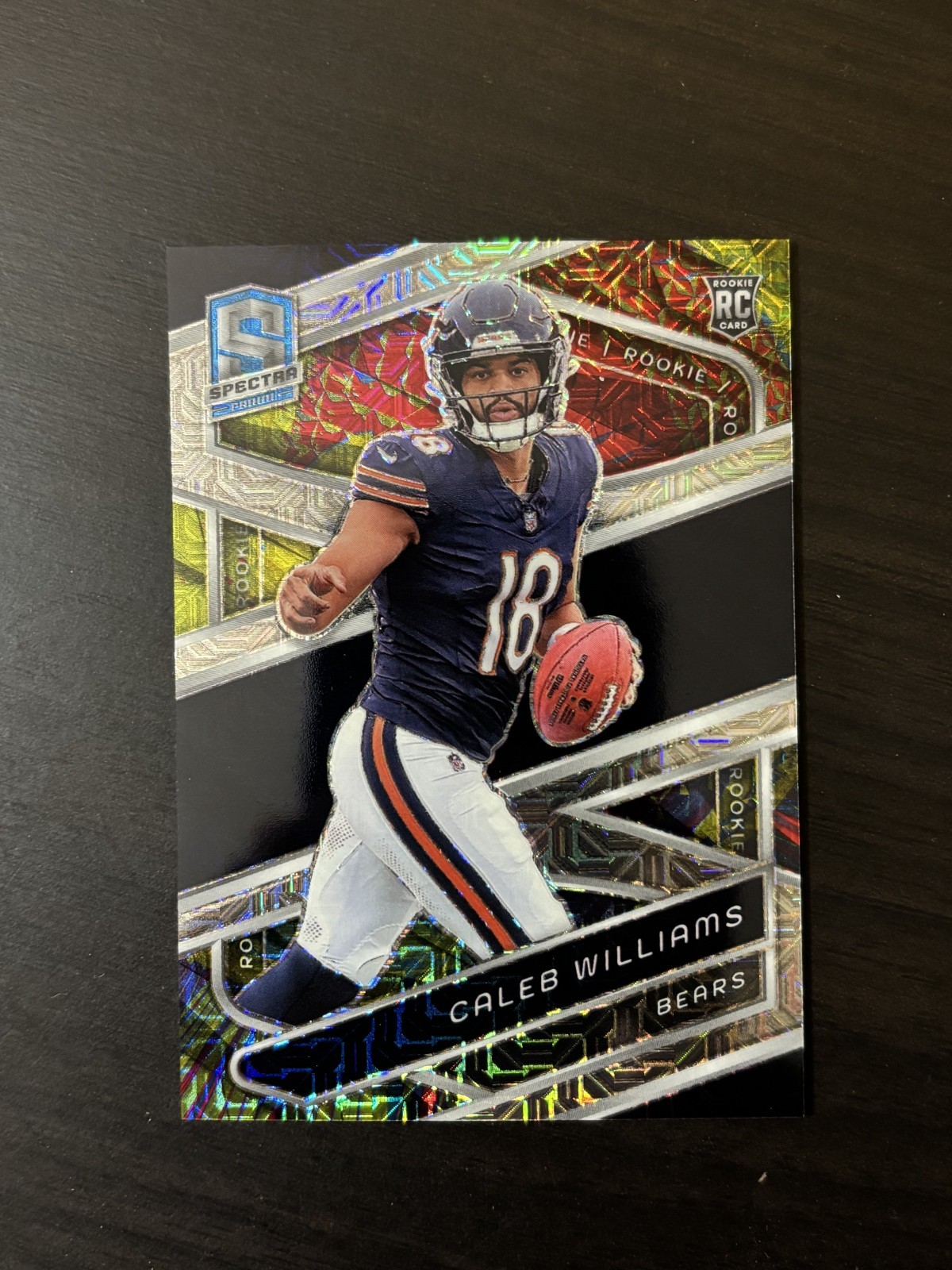 Caleb Williams 2024 Spectra Rookie Meta Prizm /25 #111 RC SSP Chicago Bears Star
