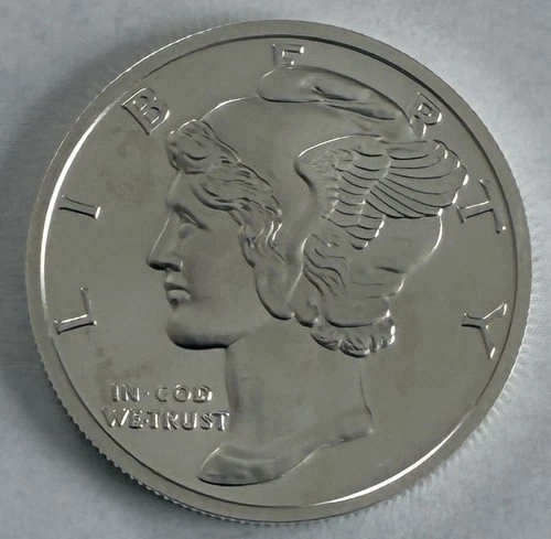 1 oz .999 Fine Silver Round - Mercury Dime FREE SHIPPING!