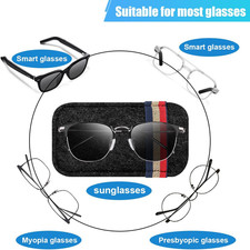 Sunglass Holder for Car Sun Visor Organizer   6.1" 3.6" Soft Felt Eyeglasses ...