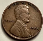 1924 Lincoln Wheat Cent — VF — Philadelphia — BN369