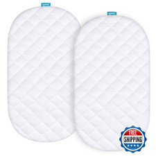 Delta Children Sweet Dream Bassinet Waterproof Mattress Pad Cover 2 Pack