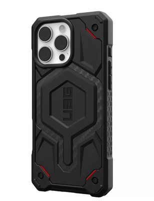 UAG Monarch Pro MagSafe Case iPhone 16 Pro Rugged Shockproof Carbon Fiber