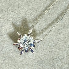  27-14 Single diamond necklace D0.3ct