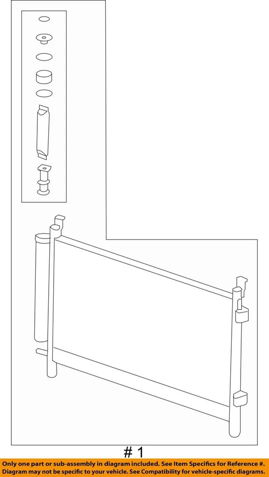GM CONDENSADOR ASMA/ (SLP-P1) 19418868 NUEVO OEM 19418868 19418868 Foto 4 de 4