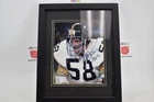 Framed Autograph Picture of Jack Lambert