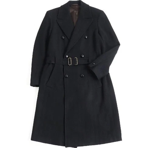 LOUIS VUITTON（LV） Cappotto uomo LOUIS VUITTON nero doppio chester taglia 48 autentico dal Giappone