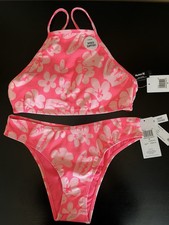 Hurley Max Flower Scrunch Bikini Set New With Tags