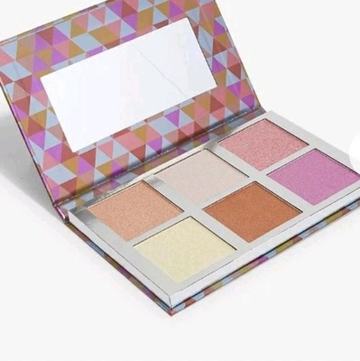 BELLAPIERRE Cosmetics Glowing Highlighter Palette Pressed Powder 6 Shades 2 NEW