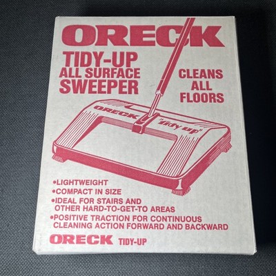 NEW Sealed Oreck XL Tidy Up All Surface Sweeper Model 2362 Black & White