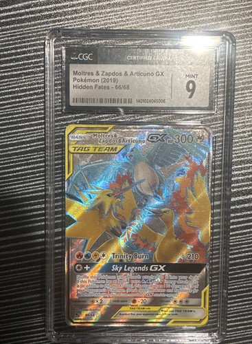 Moltres & Zapdos & Articuno-GX graded CGC 9 for sale on eBay