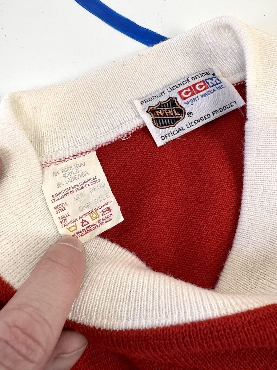 RARE Montreal Canadiens 1st Generation CCM Heritage Sweater RARE Montreal Canadiens 1st Generation CCM Heritage Sweater