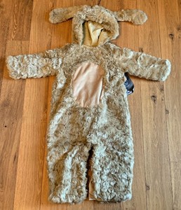 Nwt Pottery Barn Kids Baby Dog Puppy Brown Halloween Costume 12 24