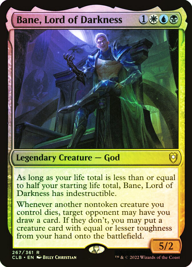 MTG FOIL Bane, Lord of Darkness - Commander Legends: Battle for