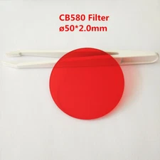 50*2.0mm 580nm Longpass Filter Red Optical Glass CB580 GG590