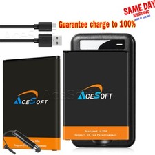 UPGraded AceSoft 5520mAh Battery or Wall Charger for LG V20 H910 H990 H918 VS995