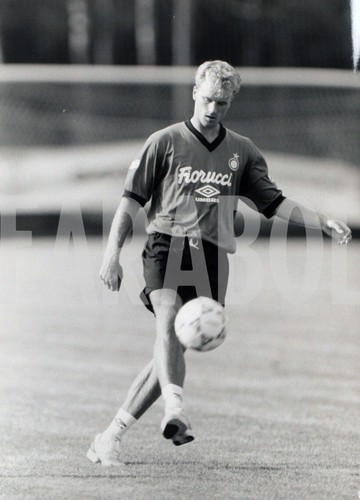 Photo de presse vintage Football, Inter Vs Lazio, Balan, Fish, 1996