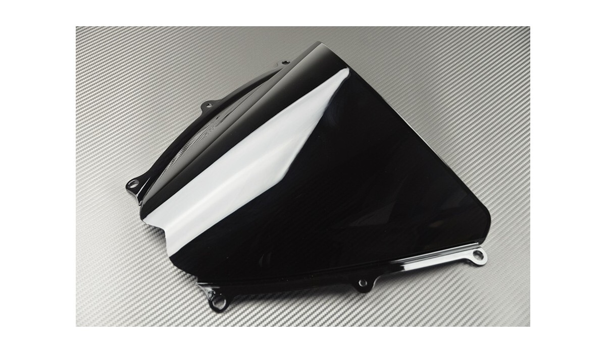 Bulle Noire SUZUKI GSXR 1000 Anti Turbulence Saute Vent Double Courbure