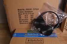 60x Barkstech Classroom Headphones Black Huge Lot 60 Pack Gkh140 analog wired