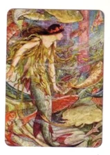 Beautiful Mermaid and Fish - Single Modern Wide Swap P/Card
