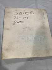 DIXON ZTR Mowers 1978-1981 Parts List / Marketing Program - Not Complete