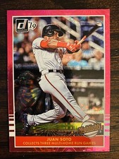 2019 Panini Donruss Juan Soto #H8 Highlights Pink Fireworks Nationals Padres