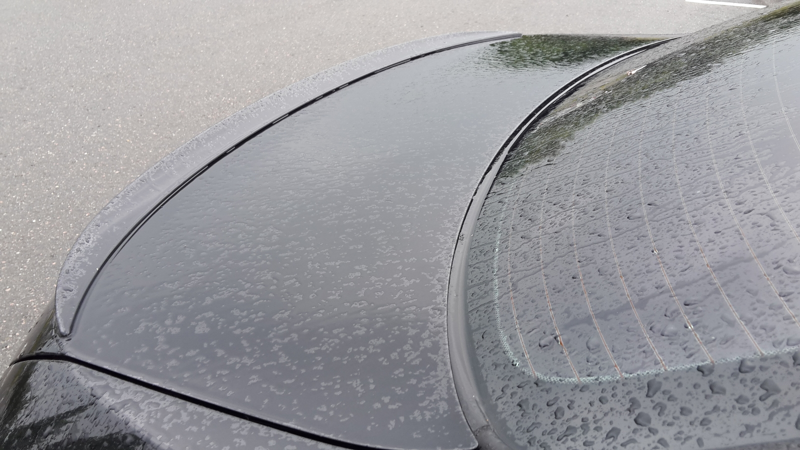 Lacquered Gloss BLACK Slim Spoiler Abrisskante Lip Fit For VW JETTA VI 6