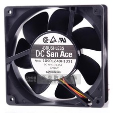 Sanyo 109R1248H1031 12038 DC48V 0.15A 12CM 3-Wire Silent Inverter Cooling Fan