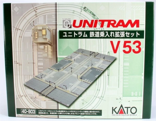 Kato N Scale V53 ~ New 2023 ~ USA ~ Unitram Street Track Expansion