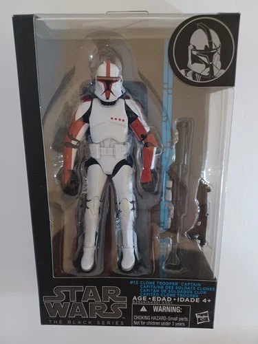 Hasbro Star Wars The Black Series Clone Trooper Captain #13 Blue Wave 8 2014